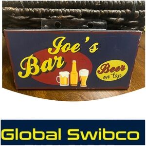 Swibco Joe’s Bar Sign